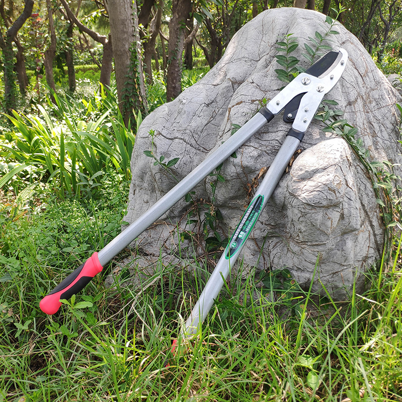 五金园林工具粗枝剪刀双色柄粗钢管不绅缩大力士剪刀大力剪修枝剪