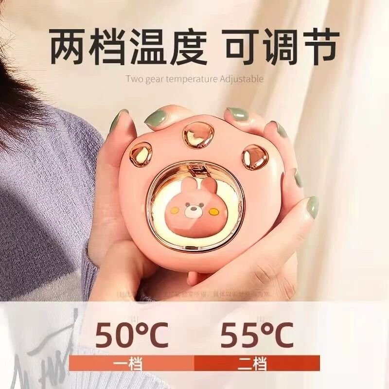 Garra de gato mano calentador de carga USB portátil mini invierno mano caliente huevo dos en uno nuevo bebé calentador