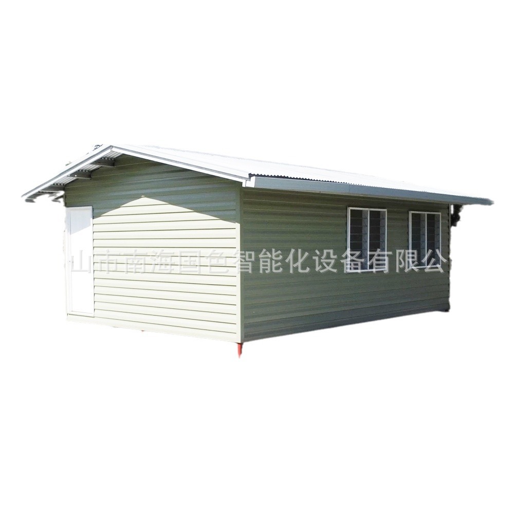 Casa de campamento junto al mar, casa de acero, casa de huéspedes con estructura de acero, caja de tablero móvil, oficina integrada, casa de sol