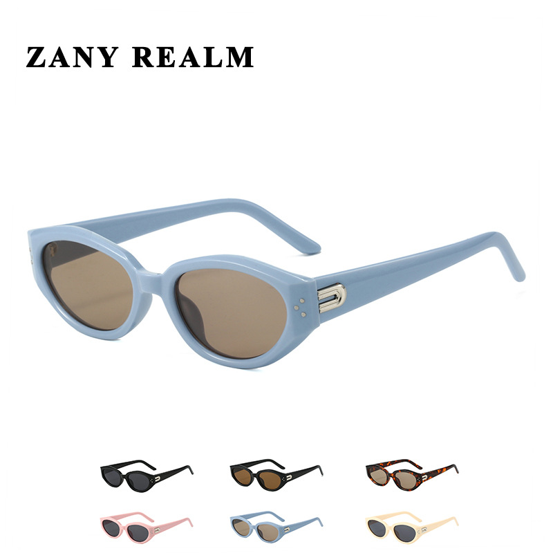 2024 Retro Hot Girl Star Cat Eye Black Super Gafas de sol UV400 Anti-UV Gafas de sol coreanas de cara redonda para mujer