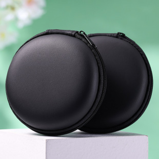 Eva bag Bluetooth earphone bag data cable organizing storage box round earphone storage box
