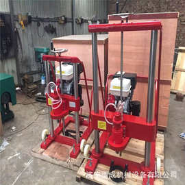 混凝土钻孔取芯机视频 地矿勘探钻探机价格 钻孔取样机厂家 图片