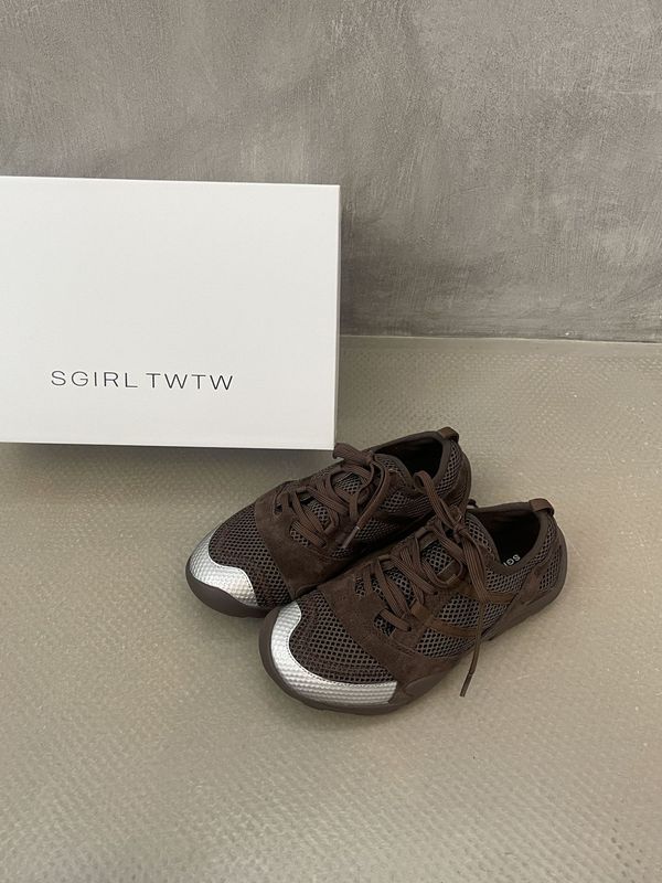 SGIRL TWTW复古运动德训阿甘鞋女2025新款舒适软底网面透气老爹鞋|undefined