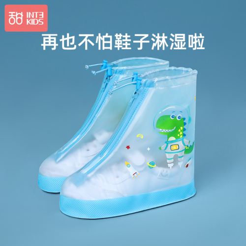 Children's rain boots waterproof covers for boys and girls non-slip wear-resistant shoe covers for primary school students baby water shoes rain boots covers rain boot covers