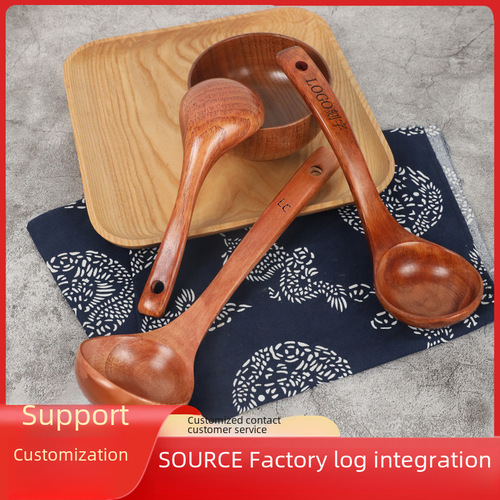 Wooden Spatula Non-stick Pan Cookware Kitchen Tools Long Handle Hot Spoon Rice Spoon Wooden Stirring Spoon Set