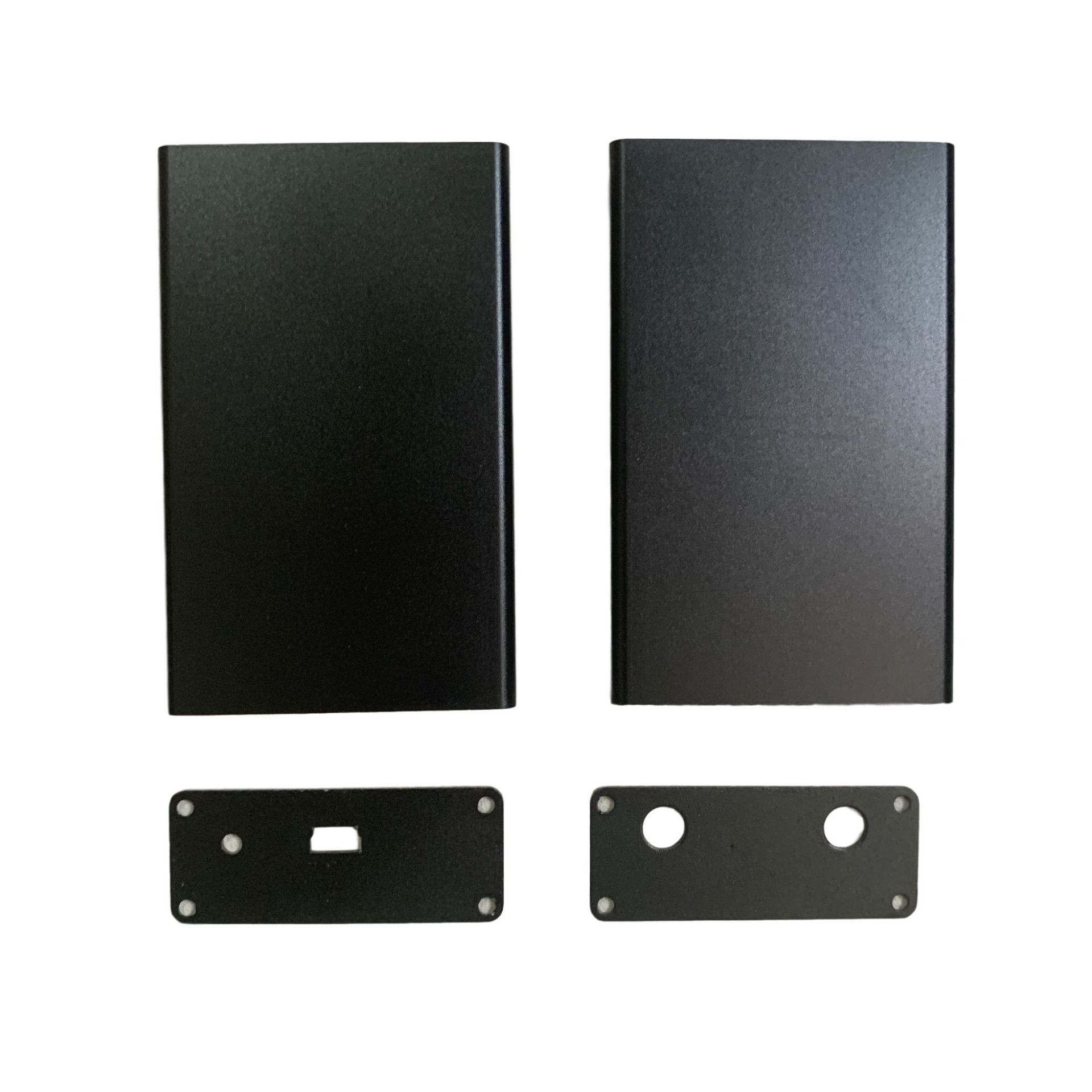 铝合金外壳分体铝壳电池盒电路板PCB盒子壳体开孔定制50*20*80mm