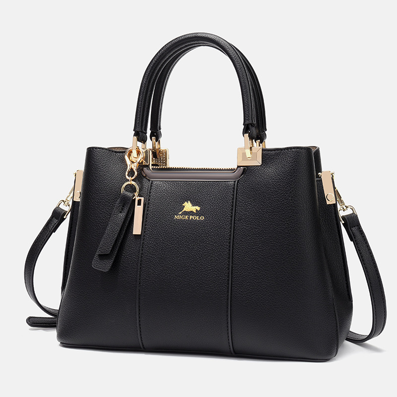 Women's Shoulder Bag Large Capacity Handbag Crossbody Bag Mother's Bag Banquet Bag Genuine Leather Fashion Tote Business Trendy - Thumbnail 5