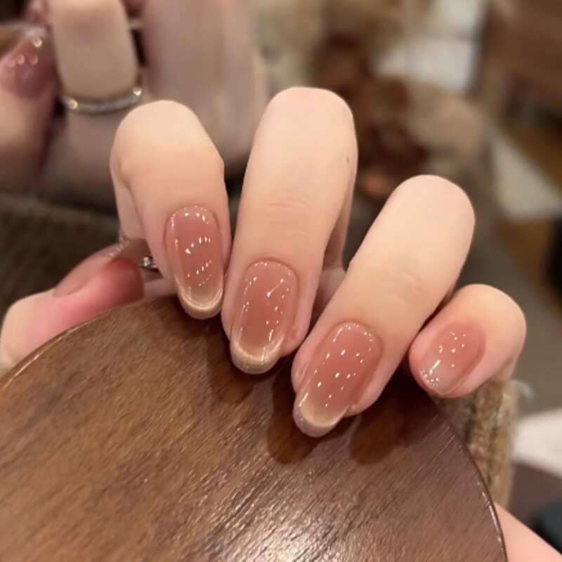 【Red Tea Glaze】Simple and Versatile, Pure and Alluring Vibe, Smiley Cat-Eye Effect, Brightening Effect, Detachable Wearable Nails, Wholesale Finished Products 【Red Tea Glaze】Simple and Versatile, Pure and Alluring Vibe, Smiley Cat-Eye Effect, Brightening Effect, Detachable Wearable Nails, Wholesale Finished Products