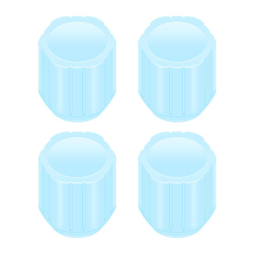 Car Tire Glow-in-the-Dark Valve Stem Cap, Automotive Electric Bike Motorcycle Valve Cover Glow-in-the-Dark Valve Core Cover Tire Blue