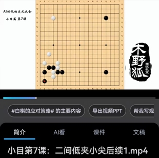 A Complete Video Course on Go Openings in the Ai Era. Detailed Explanation of Openings and Analysis of Application Occasions Produced by Mu Nihaku
