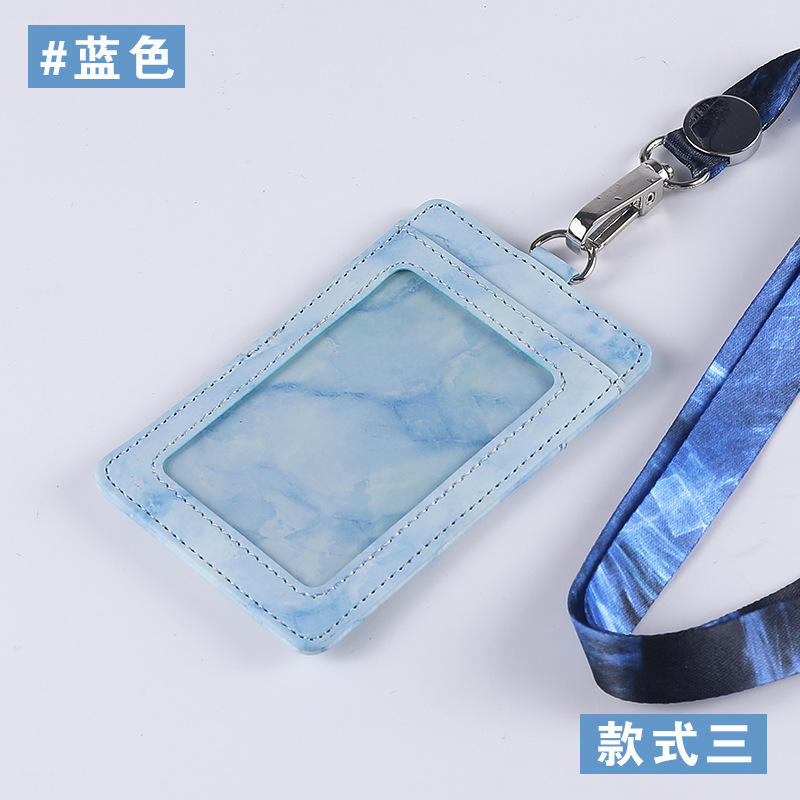 Jinbeisi tarjeta de trabajo Tarjeta de insignia titular cordón tarjeta de trabajo bancaria Tarjeta de insignia titular de la tarjeta etiqueta cubierta de cuero titular de la tarjeta de fábrica