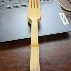 一次性竹子环保餐具刀叉勺可定LOGO