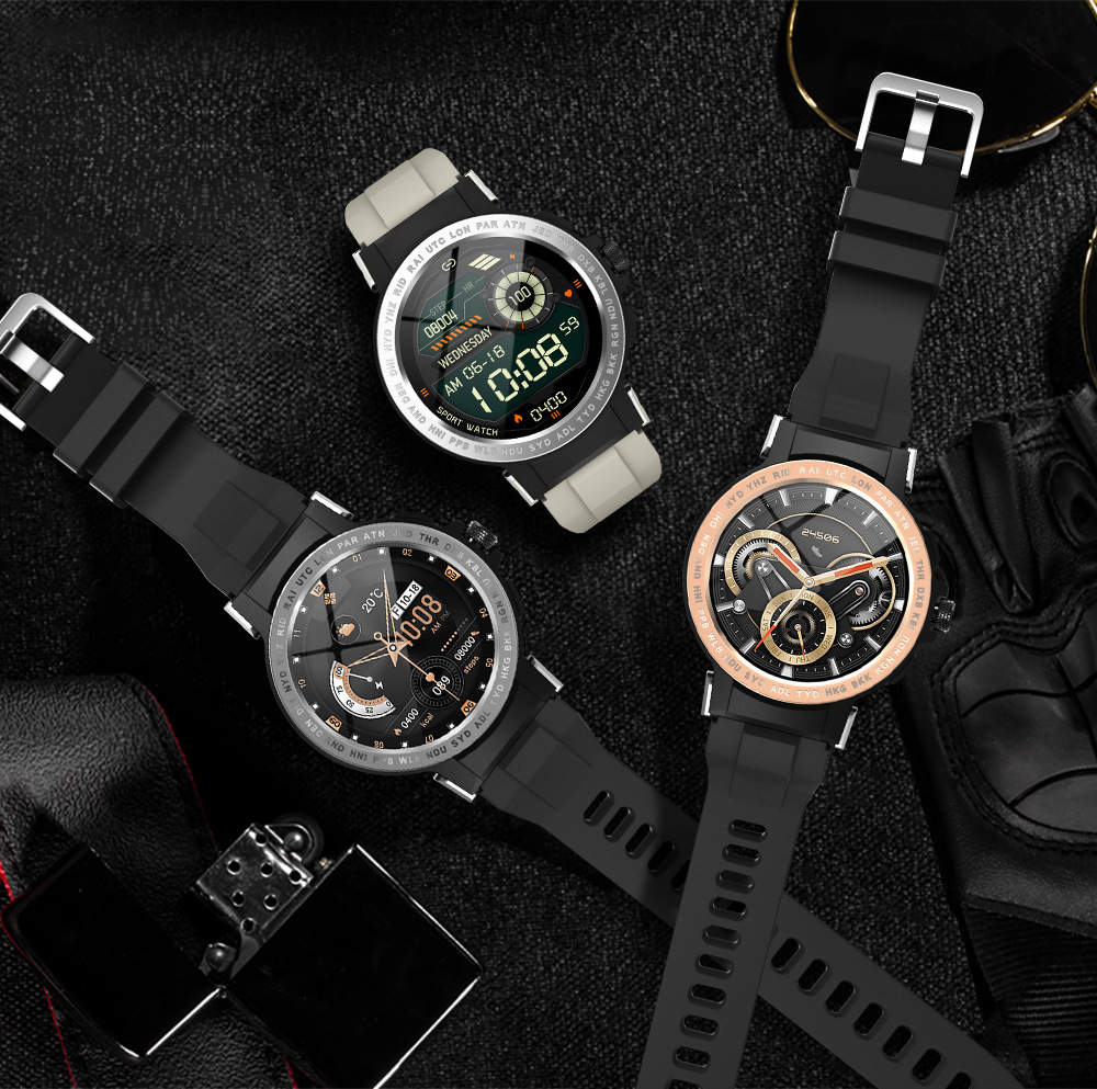 LIGE Sports Smart Watch Multifunctional Running IP68 Waterproof Heart Rate Health Monitoring Multifunctional Men's Watch_voghion.com