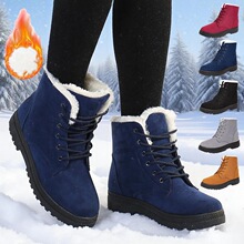 I 89574 Women's Lace-Up Snow Boots Ůʿѩ��ѥ