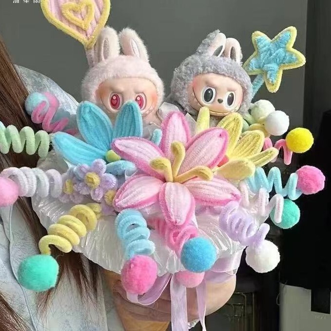 Twisting Stick Finished Single Bouquet Home Decoration Tulip Single Branch Teacher's Day Gift Encrypted Twisting Stick