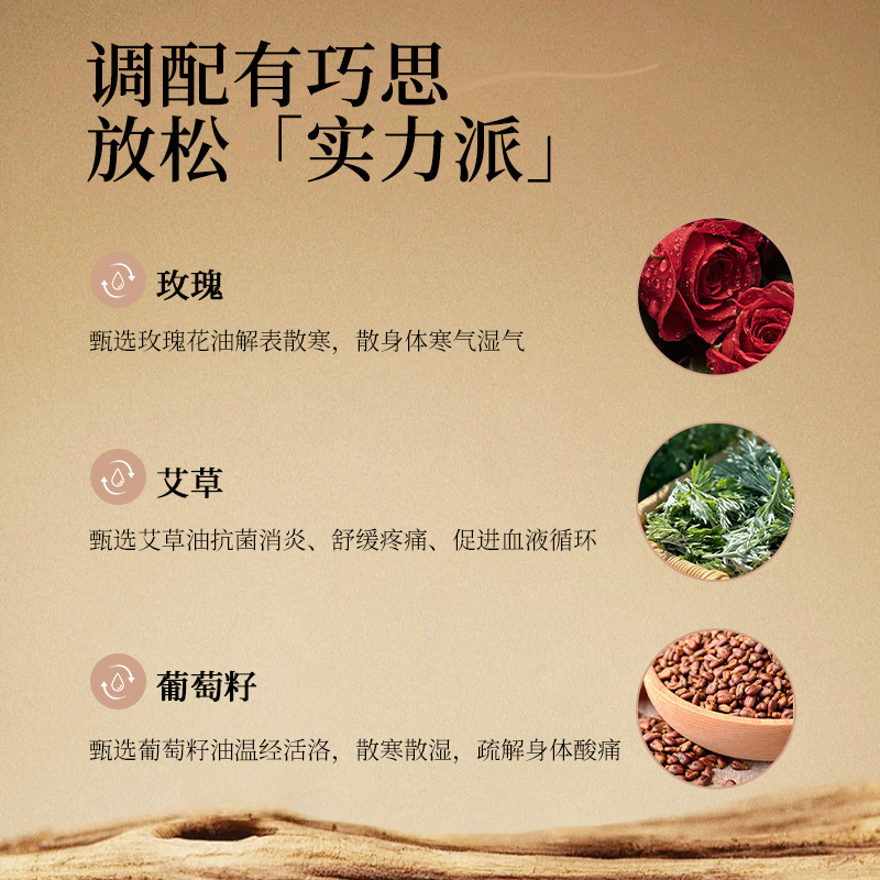 世丹玫瑰艾草生姜按摩精油全身刮痧开背保湿润肤男女通用正品批发|undefined