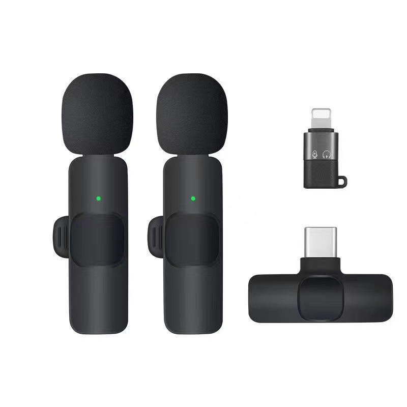 [En stock del fabricante] Micrófono inalámbrico K9 K15, micrófono de solapa inteligente con cancelación de ruido, plug-and-play, para transmisión en vivo image 15