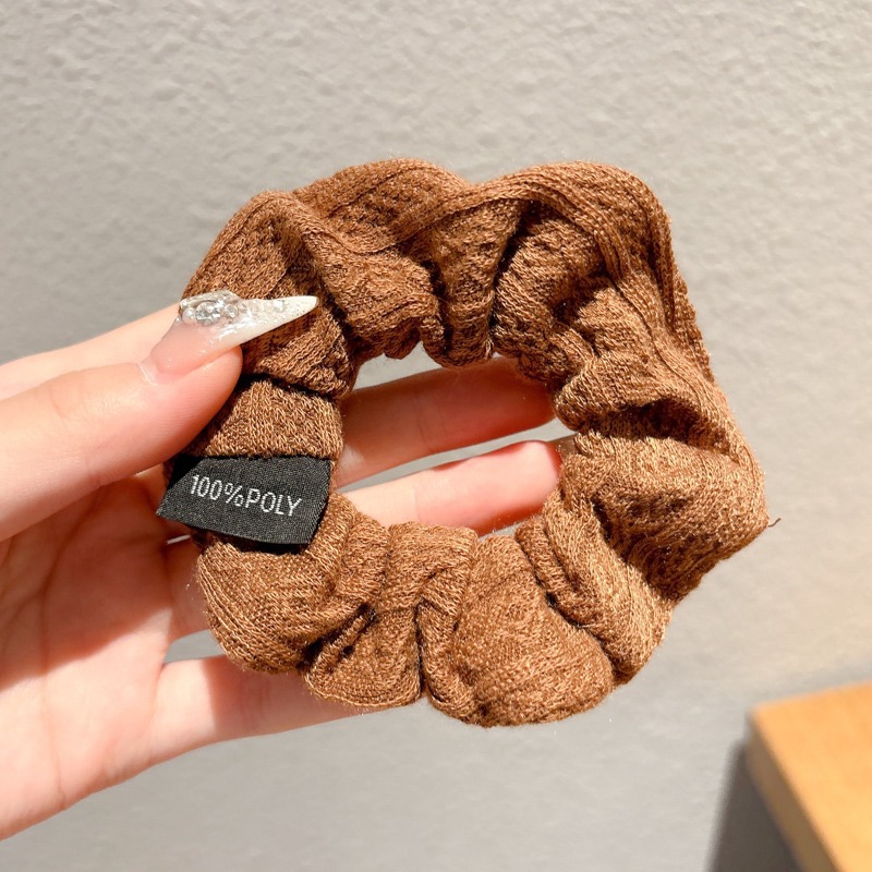 Lazo para el cabello de intestino grueso de encaje de alta calidad de Corea del Sur, flor para la cabeza duradera de todo fósforo, banda de goma de alta elasticidad, bufanda cuadrada, cuerda para el cabello