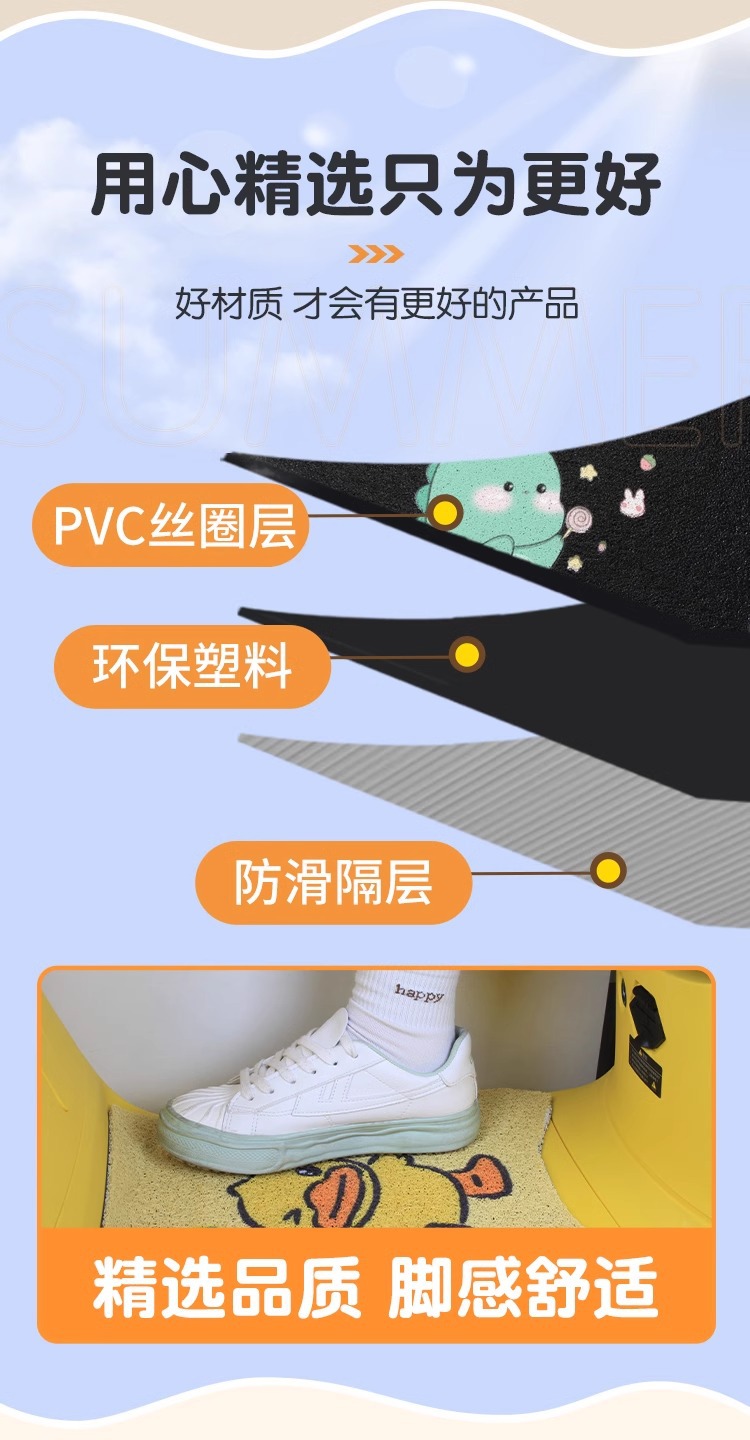 Suitable for Emma Levi CA500HT Electric Tricycle Foot Mat Waterproof Mat AM1000DZK-19N Wire Ring Wear-resistant