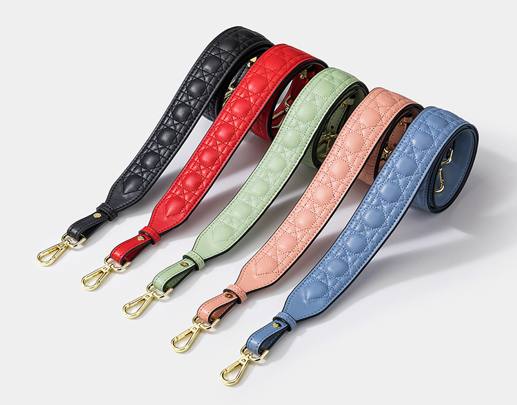 90g Weight Bag Strap Bag Accessories Type 1 Piece Quantity Holiday, Daily, Street Occasion 1 Piece Two-Layer Cowhide Genuine Leather Solid Color Bag Strap