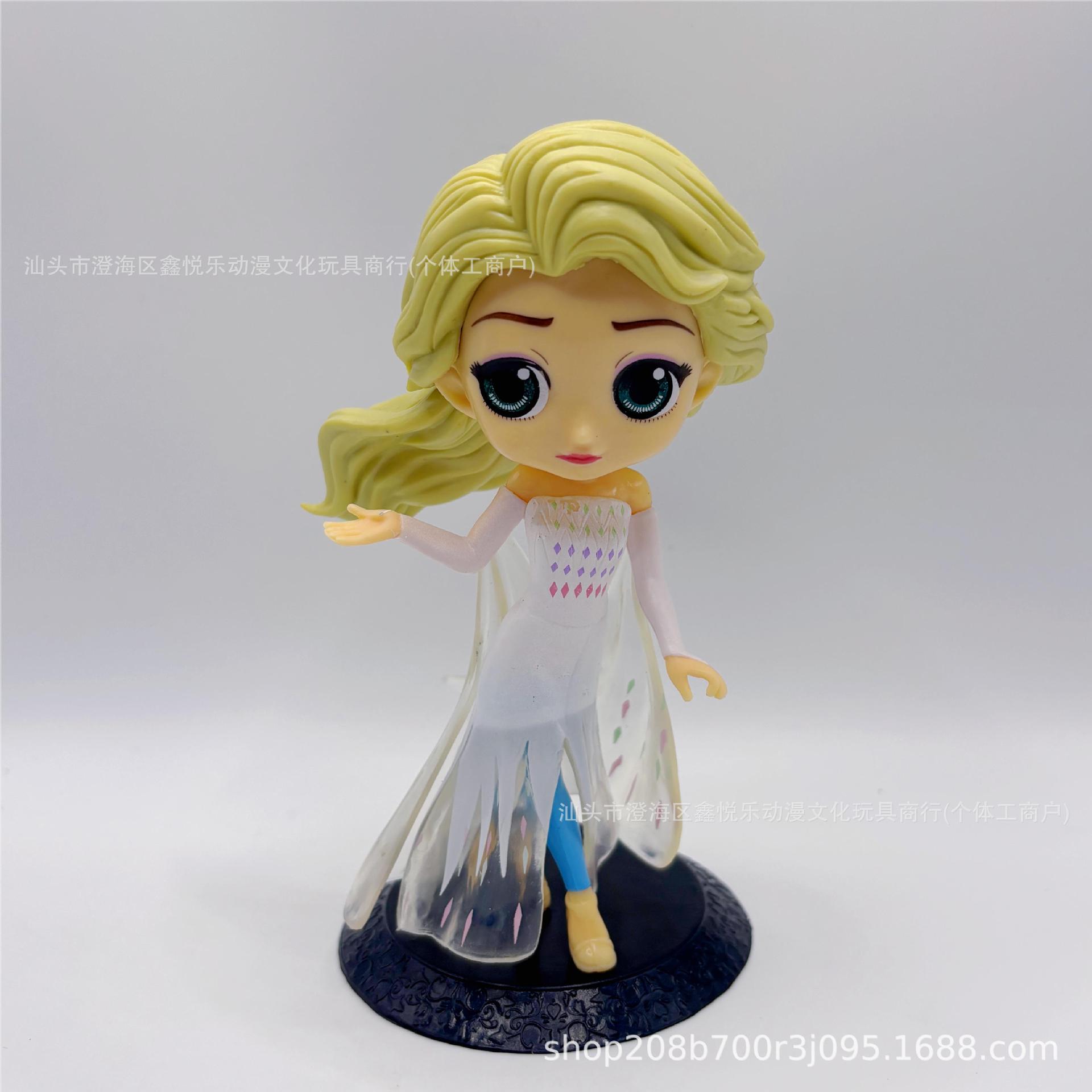 Nieve hielo Elsa Anna muñeca Elsa princesa Elsa modelo hecho a mano pastel horneado decoración regalos