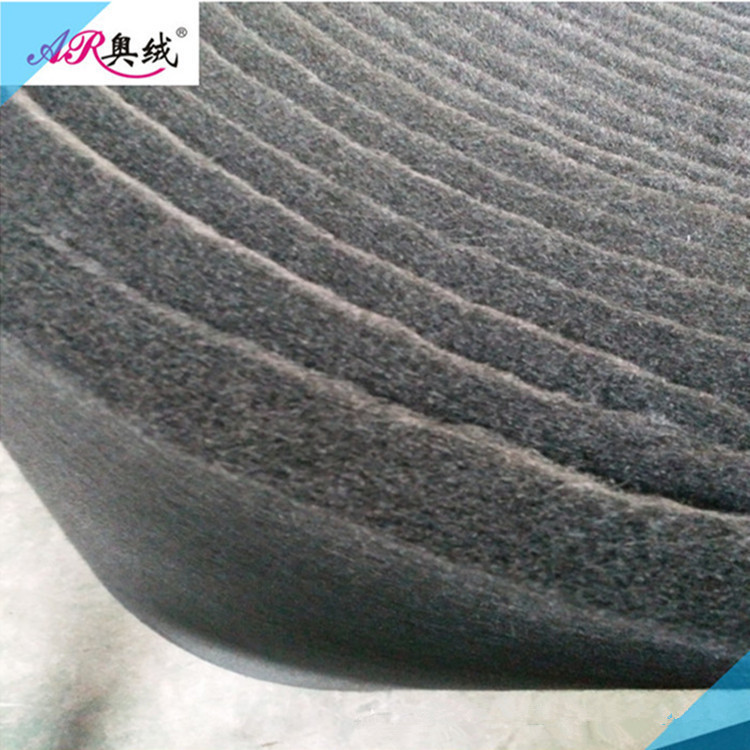 厂家直供批发卷材黑色包装棉聚酯纤维整卷棉片硬质棉包装棉填充棉