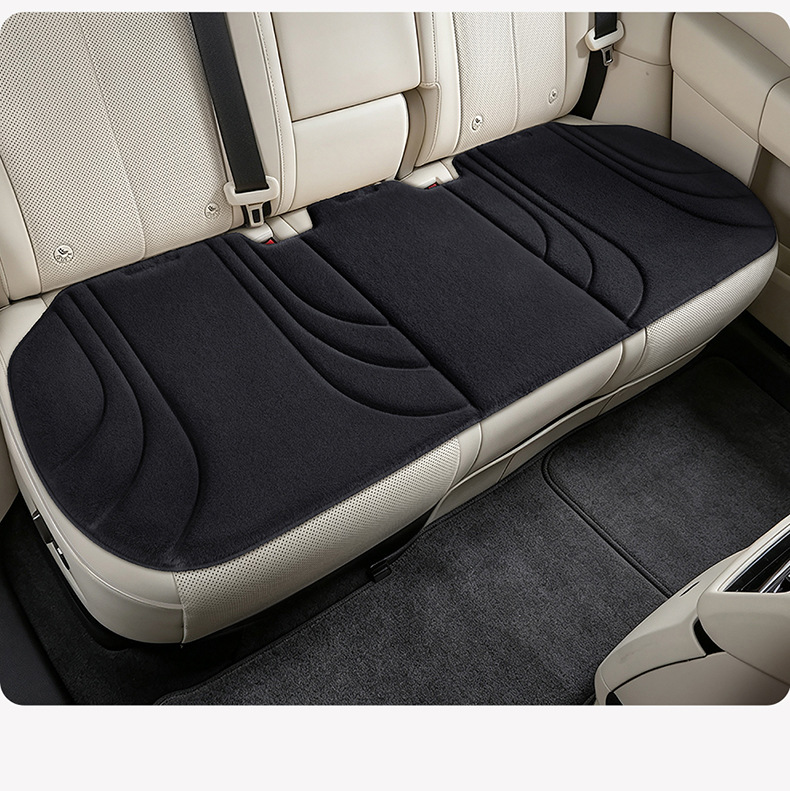 New cross-border model, all-season universal hot-pressed plush three-piece car seat cushion set, wholesale for foreign trade