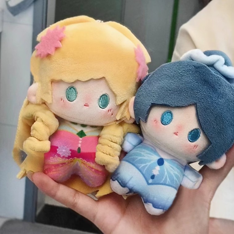 アニメ「葉洛麗」エルフキャラクターグッズ 10cm 氷のプリンセス リングプリンセス ぬいぐるみ バックパックチャーム|undefined