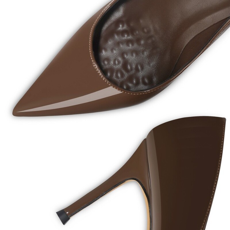 Nut Brown Beautiful High Heels Women's Stiletto 2025 New Patent Leather Pointed Shallow Mouth Shoes Sexy Work Shoes Nut Brown Beautiful High Heels Women's Stiletto 2025 New Patent Leather Pointed Shallow Mouth Shoes Sexy Work Shoes