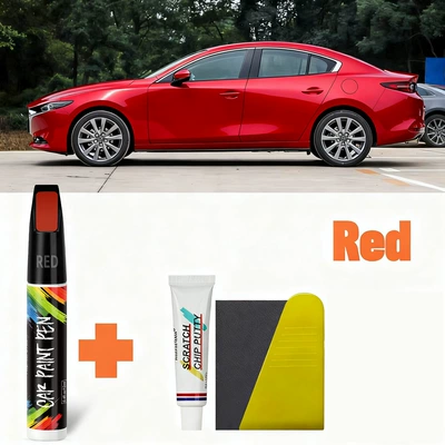 Avtomobil boya qələmləri | Renovation Scratch Removal Touch-Up - p116-red-4pcs