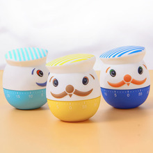 卡通海军机械计时器学生厨房倒时器定时器时间管理器提醒器