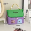 Purple cosmetic bag