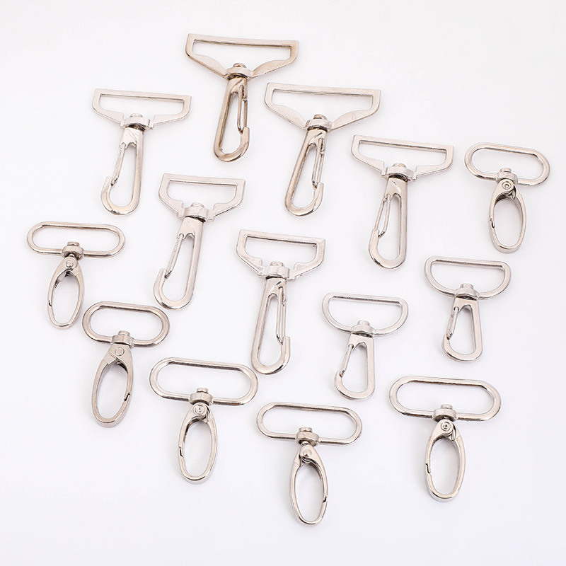 Clips metálicos giratorios para perros, accesorios de ferretería para bolsos y ropa, ganchos para mochilas de senderismo, ganchos de conexión de aleación de zinc, clips tipo boca de pez.