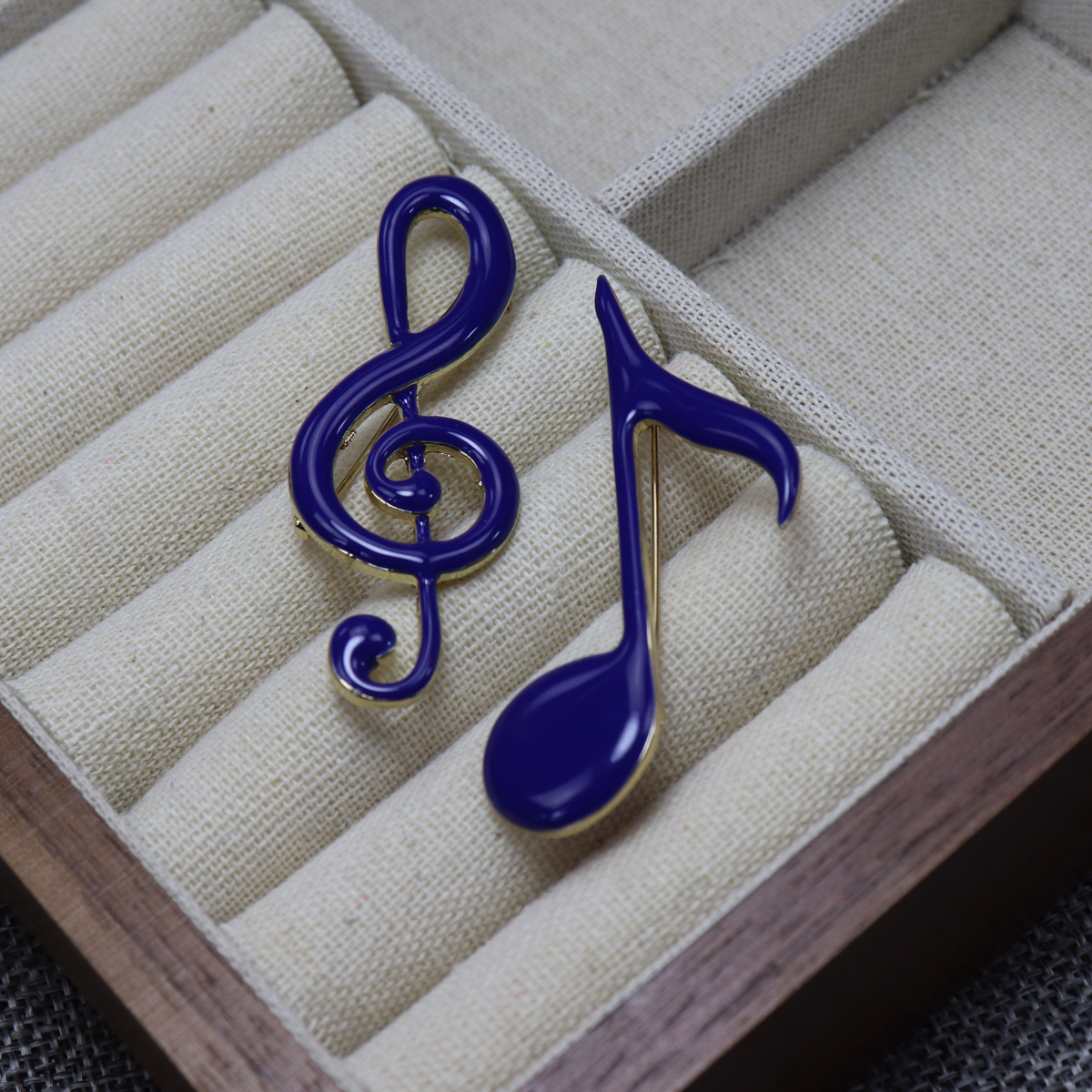 Original Academy Style Multicolor Handmade Enamel Notes Music Student Brooch Corsage Clothing Accessories