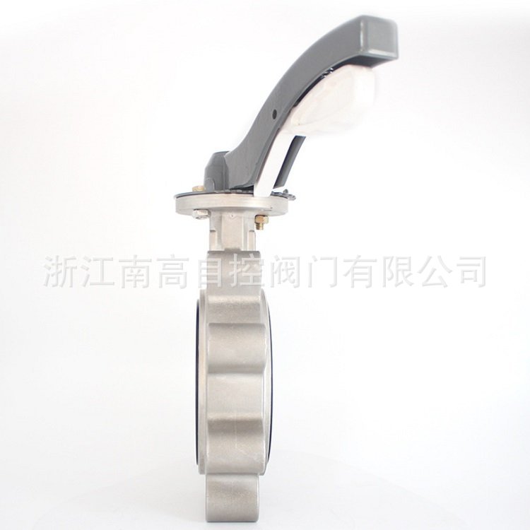 凸耳对夹式蝶阀 D71X-16P 不锈钢碟阀 手动开关阀南高阀门