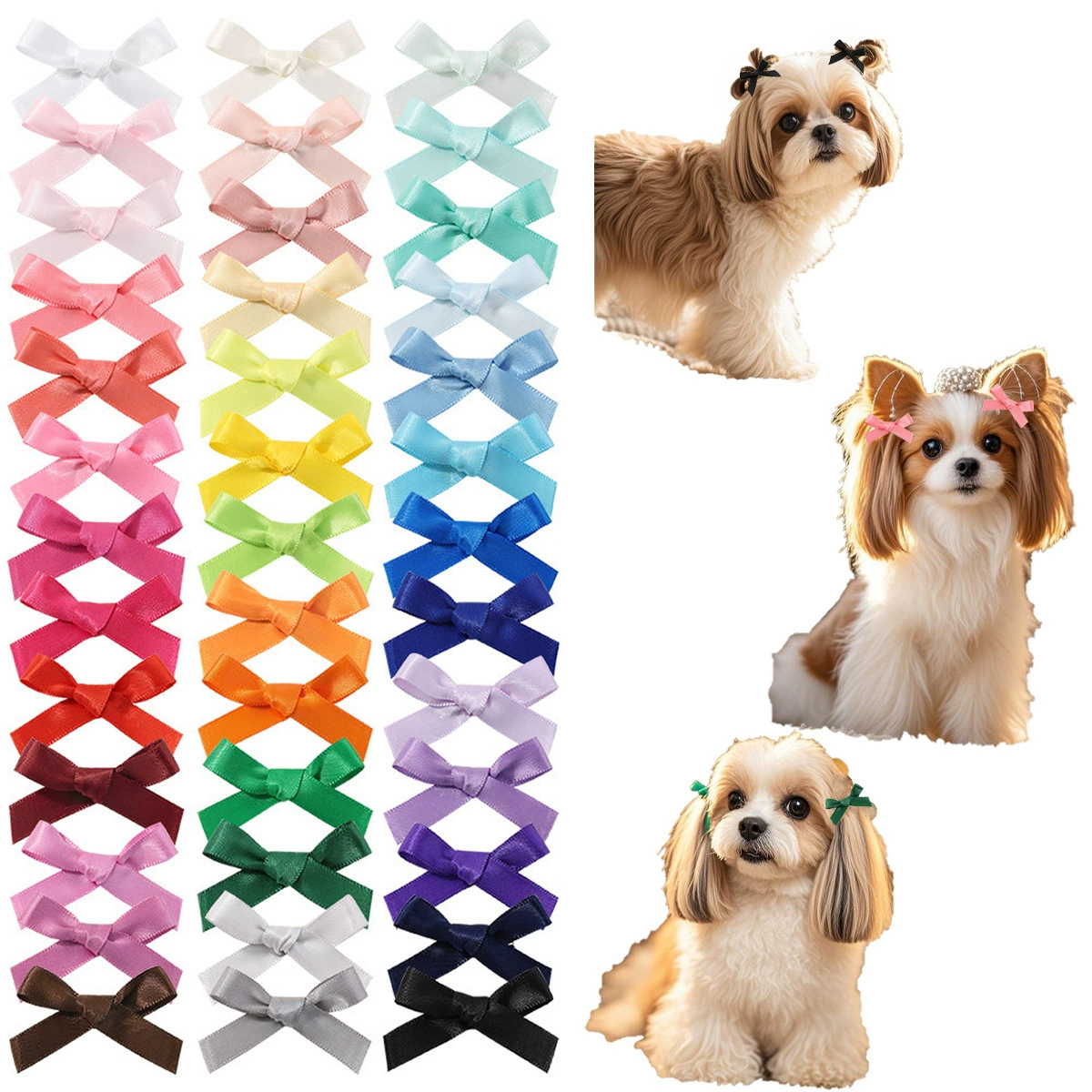 Трансграничные горячие продажи домашних животных бант заколки для волос новый собачий мини-бабочка кошачий головной убор Разноцветные европейские и американские заколки для волос