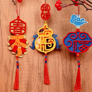 Supply holiday felt rocking music handmade diy pendant children's non-woven hanging decoration material toy gift custom-made