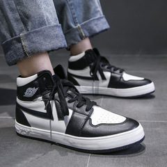 Autumn New Air Force 1 Fashion Board Shoes Men Super Faux Leather Casual Shoes for Men Students High-Top Shoes Wholesale