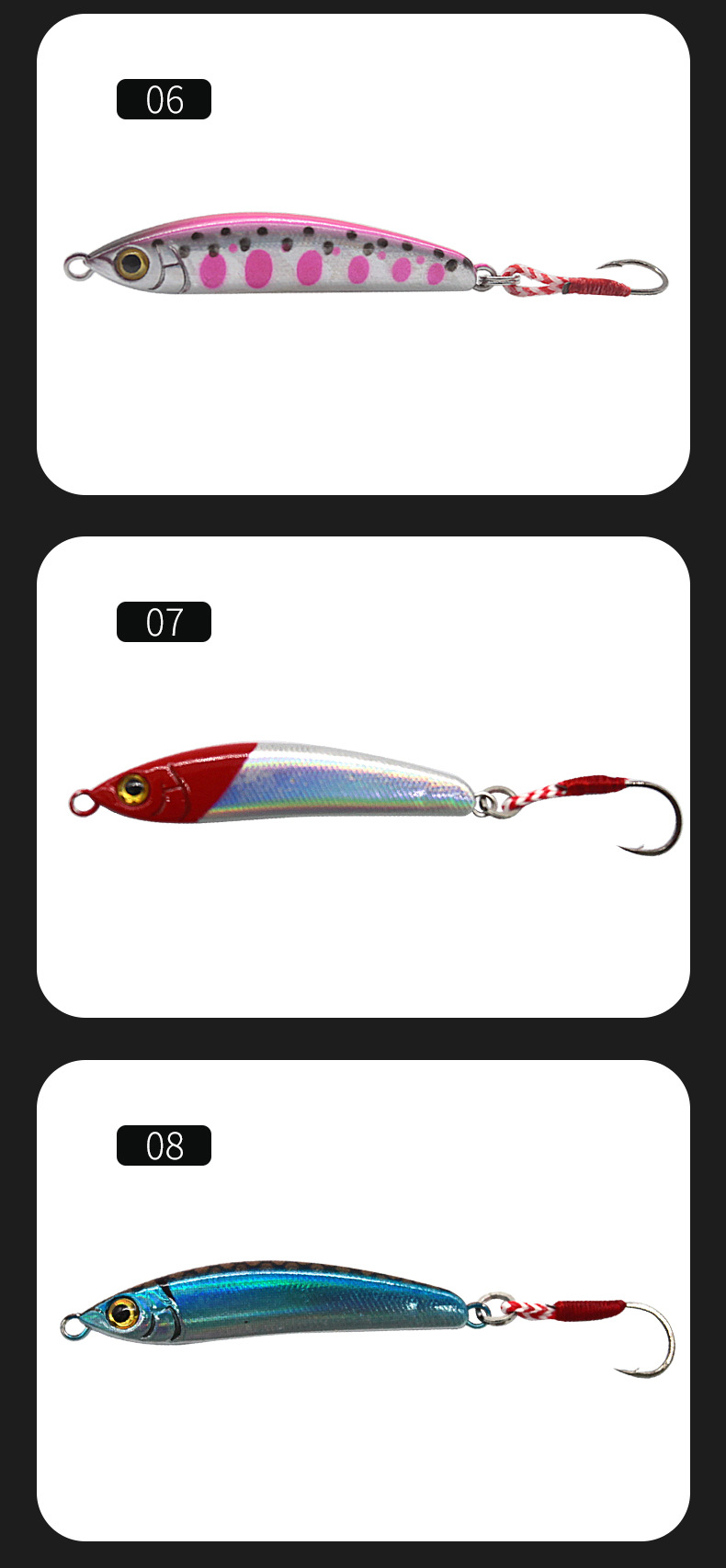 Suspending Minnow Lures Hard baits Fresh Water Bass Swimbait Tackle Gear