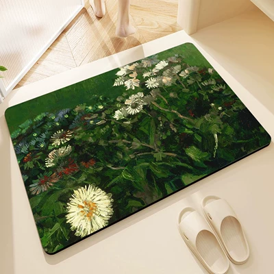 Avtomobil döşəmə paspasları – Floor Mat, Bathroom Sink Absorbent - small-daisy-4060cm-upgraded-version-of-diatom-mud