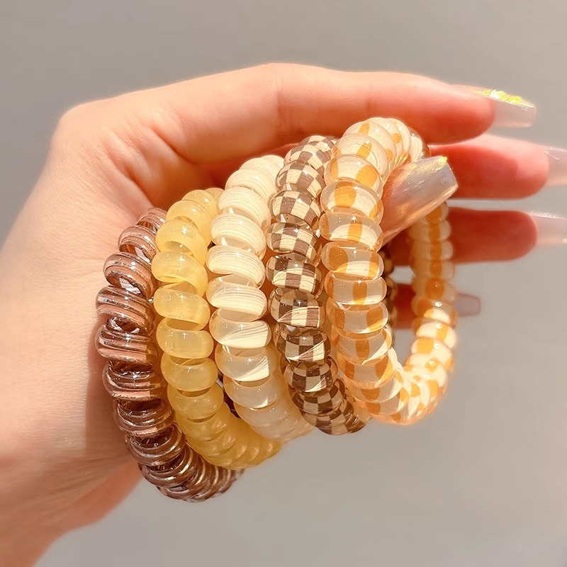 Cabeza de alta belleza cabello de cabello rosa cabello de teléfono anillo de goma banda de goma de alta elasticidad cabello de cabello de cabello