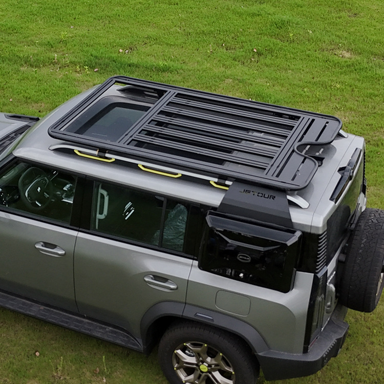 JiTu Traveler Air MounTains and Seas T2 Roof Luggage Rack Frame Aluminum Formula Leopard Chery iCar Car Travel Rack