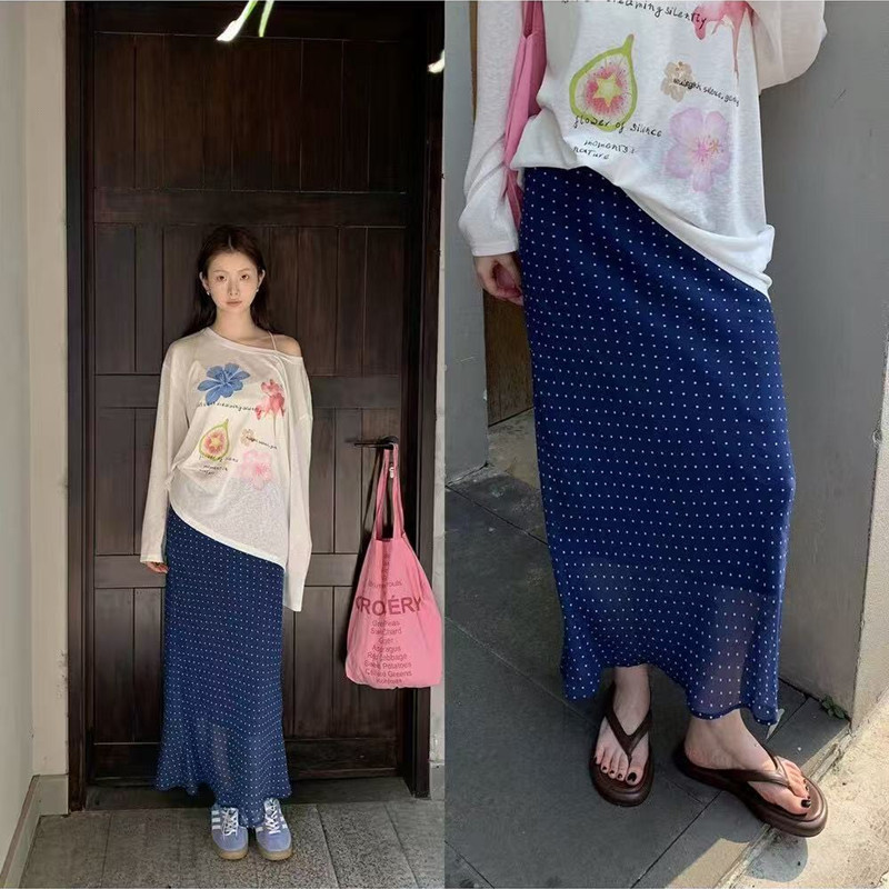 Spring summer retro design skirt