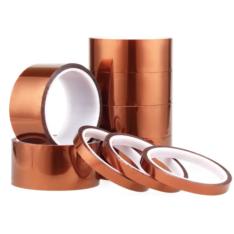 Weiyi venta directa de fábrica PET de silicona aislamiento adhesivo poliimida punzonado sin costura troquelado Dedo de oro cinta de alta temperatura