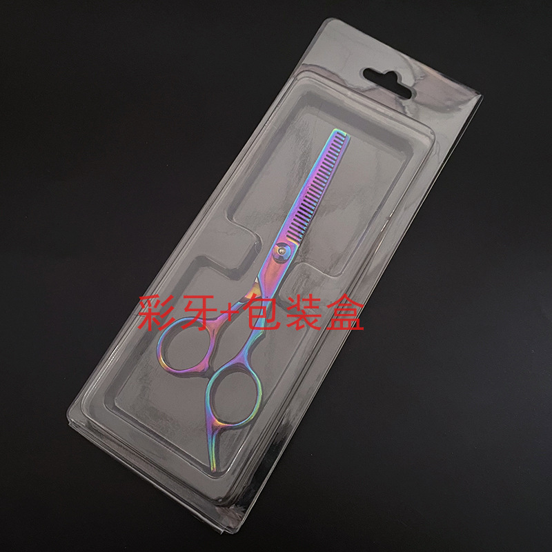 Venta al por mayor tijeras planas de acero inoxidable de 6 pulgadas tijeras de dientes tijeras finas oro/azul/color/púrpura/Negro precio de venta directa de fábrica es excelente