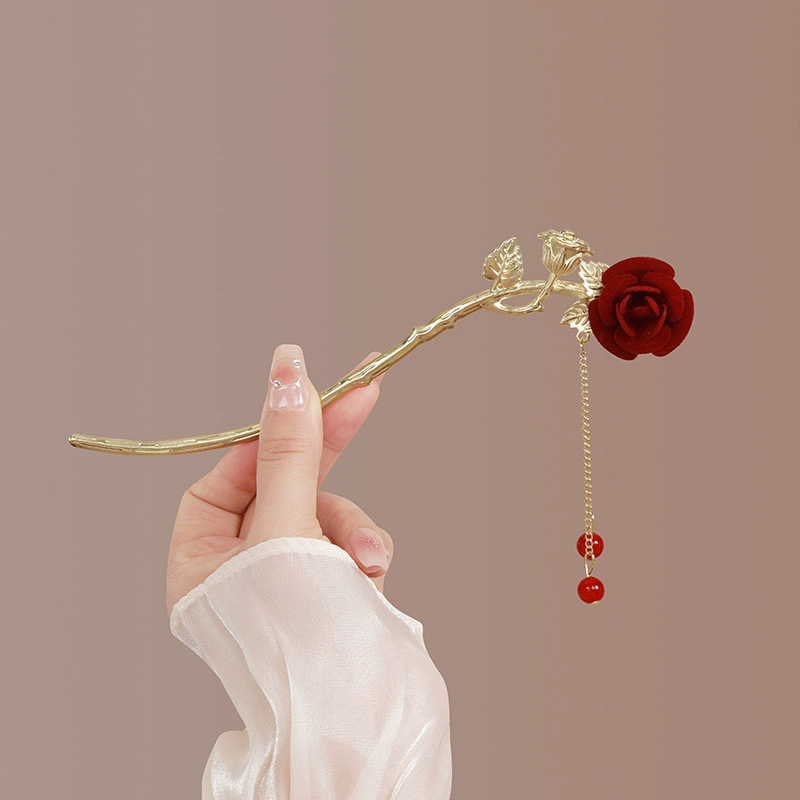 Hairpin Hanfu заколка для волос, орхидея цветочный декоративный аксессуар для волос, простая элегантная китайская стиль