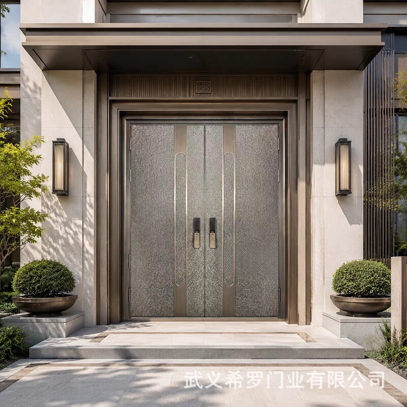 New model entrance door, new Chinese-style villa door, cast aluminum door, double-opening system door, export-oriented double-door entry door New model entrance door, new Chinese-style villa door, cast aluminum door, double-opening system door, export-oriented double-door entry door