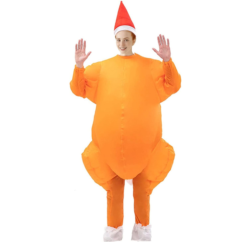 Venta caliente Traje inflable transfronterizo Dinosaurio de Halloween Alien Tyrannosaurus Rex Dress Up Ropa de actuación divertida Decoración de fiesta