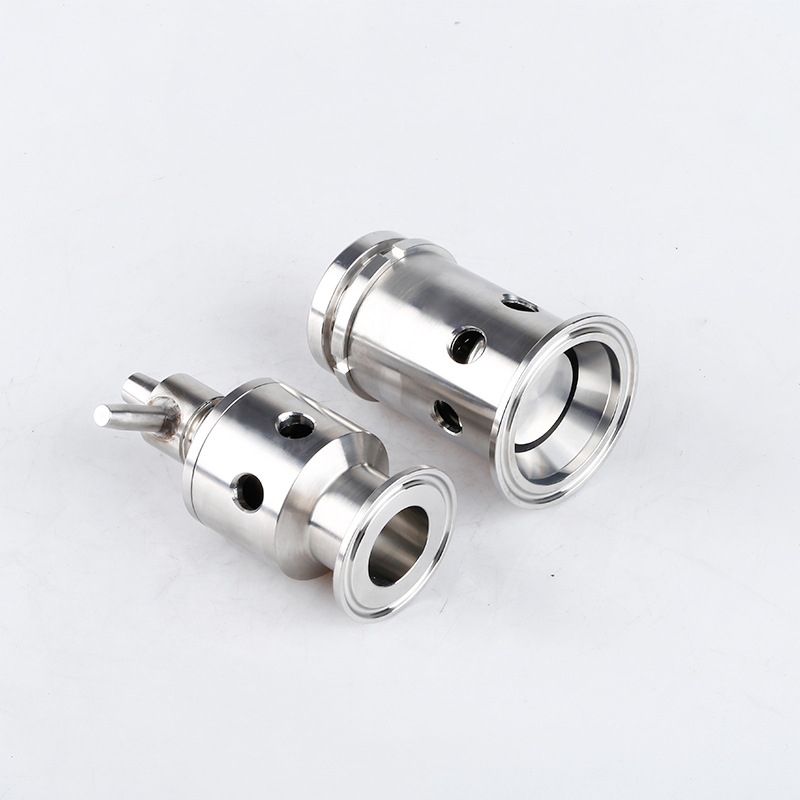 厂家现货不锈钢卫生级304快装安全阀呼吸发酵罐自动减泄压进排气