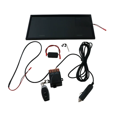 American Standard Electric Vehicle Special License Plate Holder Canadian Black Lcd Hidden and Remote Control Car License Plate Holder (License plate holder/license plate holder) - us-standard-black-film-single-card